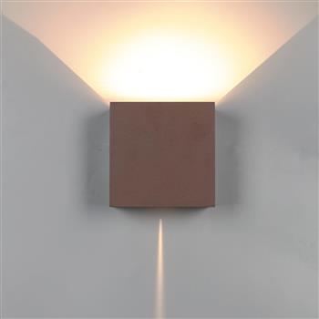 Davos XL Square LED IP65 20 Watt Dimmable Wall Light