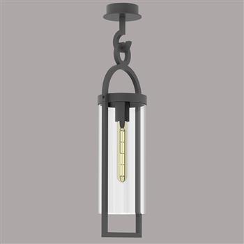 Maya Large IP54 Anthracite Ceiling Lantern M6554