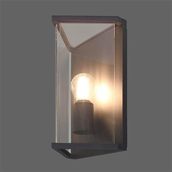 Meribel Triangular IP54 Graphite Outdoor Wall Light M6495