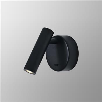 Prea LED Cylinder Switched Wall Reading Light