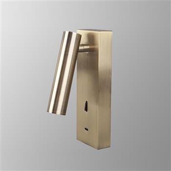 Tarifa LED Matt Finished Cylinder Switched USB-C Reading Light