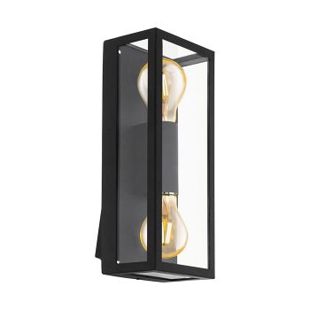 Alamonte 1 Black IP44 Outdoor Wall Light 98273