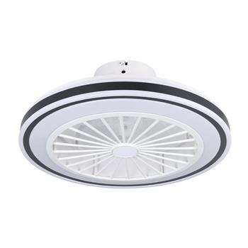 Almeria Black And White LED Ceiling Fan Light 35182