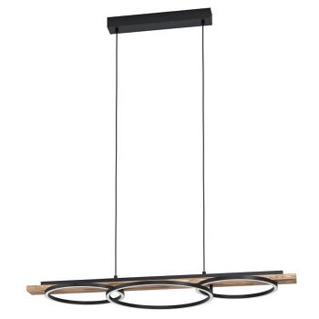Boyal LED Dark Wood Triple Ceiling Pendant 99624