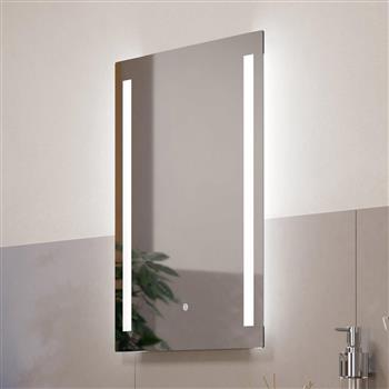 Buenavista LED IP44 Rated Silver Bathroom Touch Mirror 99772