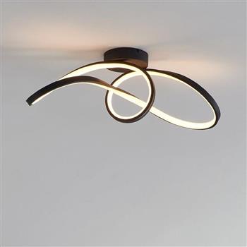 Calarossa-Z Black And White LED Flush Ceiling Light 901158