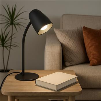 Carlo Matt Finished Small Adjustable Head Table Lamp 