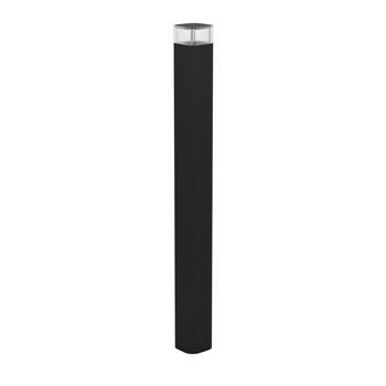 Castelnuovo LED IP65 Black And Clear Ribbed Outdoor Post Light 902411