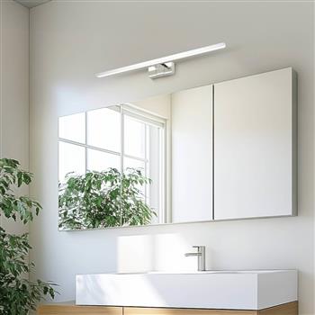 Conetilla Large LED Aluminium Made White Diffuser Bathroom Mirror Wall Light 