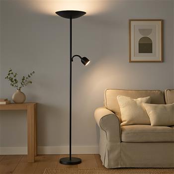 Conivarino LED Steel Made Dual Floor Reading Lamp