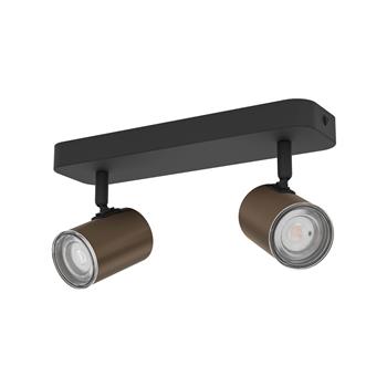 Consuma 1 IP44 Adjustable Two Tone Bathroom Double Ceiling Spotlight 