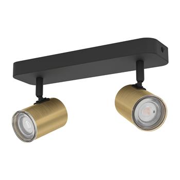 Consuma 1 IP44 Adjustable Two Tone Bathroom Double Ceiling Spotlight 