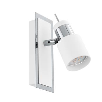 Davida LED White And Chrome Single Wall Light 92084