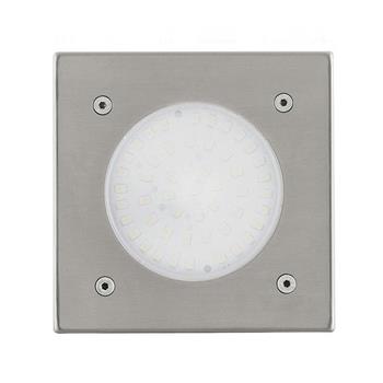 Lamedo Stainless Steel Square Outdoor Walk Over Recessed Light 93481