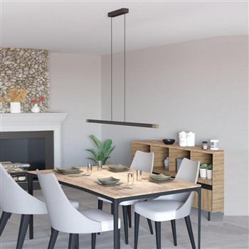 Lisciana LED Large Grey Steel Pendant 900175