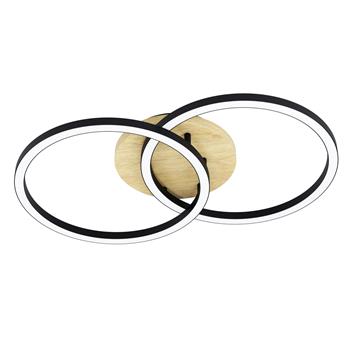 Lomaltas-Z LED Round Wood RGB And Tunable White Flush Fitting 901743