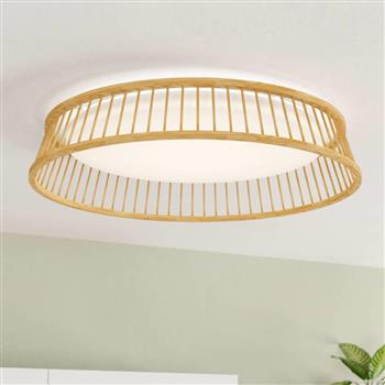 Luppineria LED Wood And White Ceiling Flush Fitting 900797