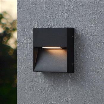 Maruggio LED IP65 Square Black Outdoor Wall Light 900889