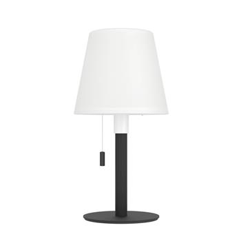 Montapalma LED IP54 Solar USB-C Rechargeable RGB  Black And White Table Lamp 75889 