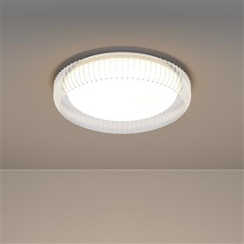 Montedoro White And Steel With CCT LED Wall or Ceiling Fitting 902787