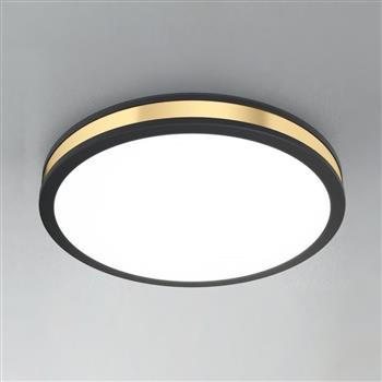 Pescaito LED Black And Gold Flush Ceiling Fitting 99406