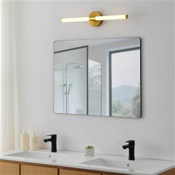 Ramola Steel Made Opal Plastic Large IP44 Bathroom Mirror Wall Light