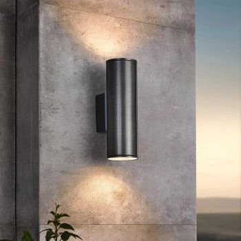 Riga LED Outdoor Anthracite Up And Down Wall Light 94103