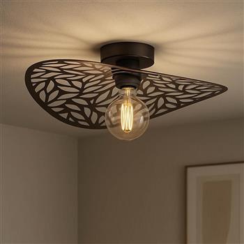 Swaby Bronze Finished Steel Semi Flush Ceiling Fitting 44123