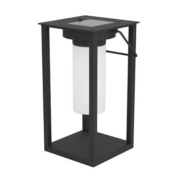Usigni LED IP44 Black And White Solar Outdoor Lantern Table Lantern 901089