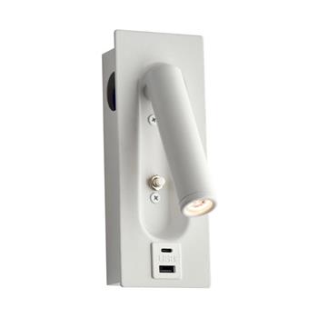 Lumos USB LED Adjustable Wall Light