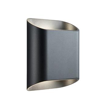 Nocula Matt Black LED CCT IP54 Outdoor Wall Light 114574