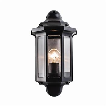 Traditional Matt Black IP44 Outdoor Wall Light 1818S