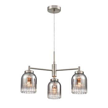 Caligo 3 Light Ombre Glass Multi-Arm Or Flush Fitting