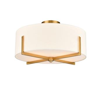 Clifton Aged Brass Flush Ceiling Fitting CF5816