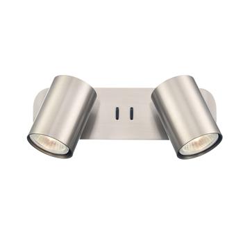 Duet Double Switched Adjustable Wall Light 