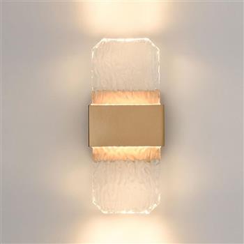Frost Small Aged Brass IP54 LED Wall Light WB417