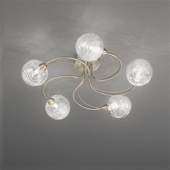 Gyro 5 light semi flush ceiling light