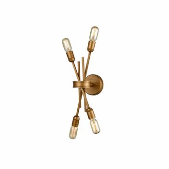 Idaho Antique Gold Four Arm Wall Or Ceiling Fitting FL2399-4