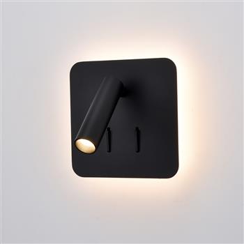Luca LED Square Directional Dual Switched Reading Wall Light