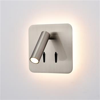 Luca LED Square Directional Dual Switched Reading Wall Light