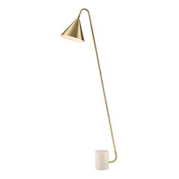Paisley Marble Base Slanted Floor Lamp