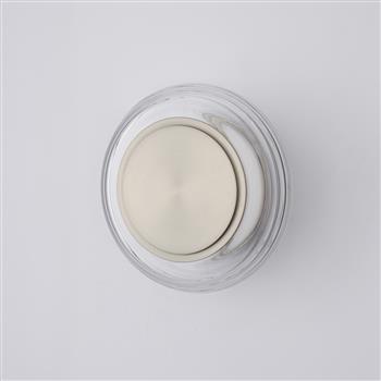 Roue LED Satin Nickel And Clear Glass Flush Ceiling Or Wall Light CF5822