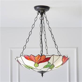 Botanica 3 Light Inverted Tiffany Pendant 70946