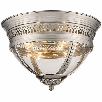 Hampstead Half Oval Semi Flush Ceiling Fitting