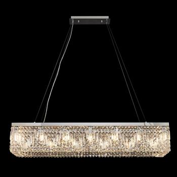 Abilene Polished Chrome And Crystal 16 Light Chandelier 367875