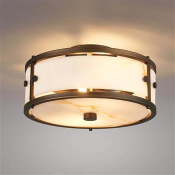 Adams Small Round IP44 Bathroom Flush Light