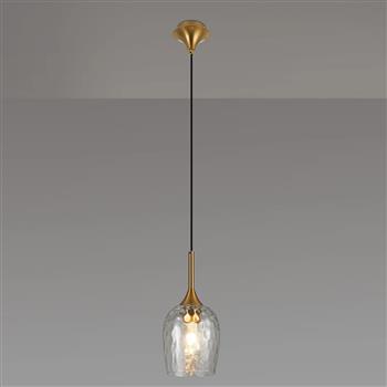 Addison Ripple Wine Glass Pendant 