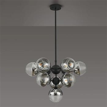 Baker Ten-Light Multi-Arm Ceiling Pendant