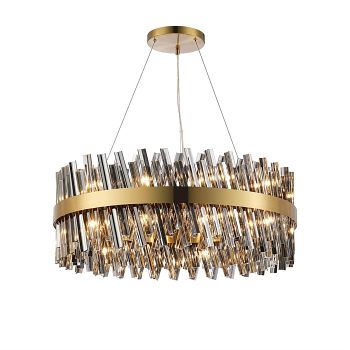 Boise Ceiling Pendant Light Smoked Glass