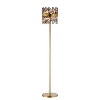 Boise Floor Lamp Smoked Glass